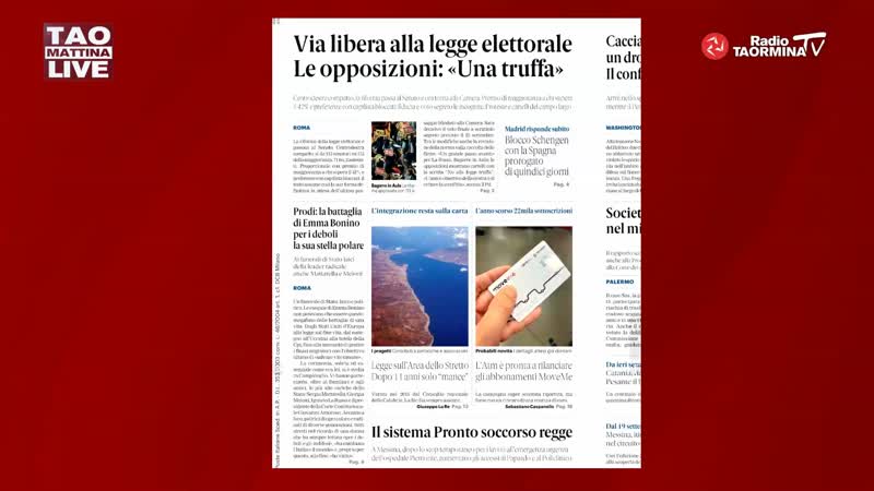 Rassegna Stampa del 16 09 2026