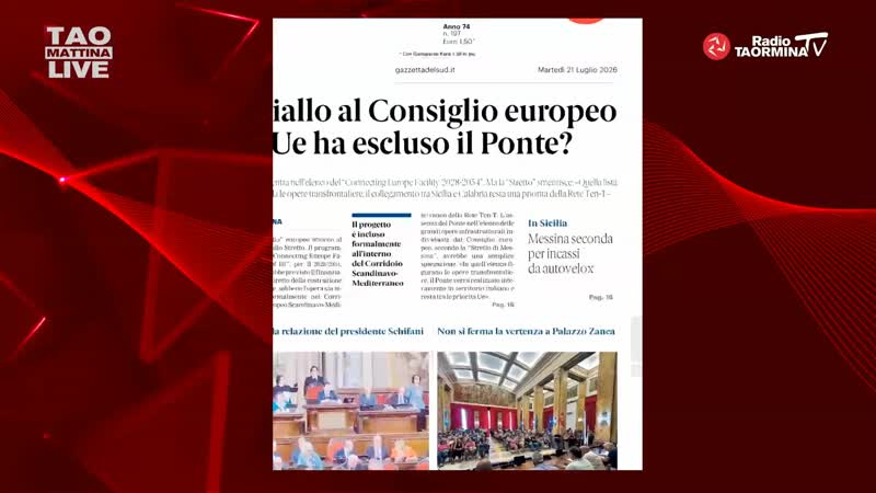 Rassegna Stampa del 21 07 2026