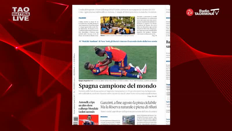 Rassegna Stampa del 20 07 2026
