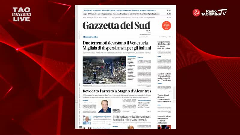 Rassegna Stampa del 26 06 2026