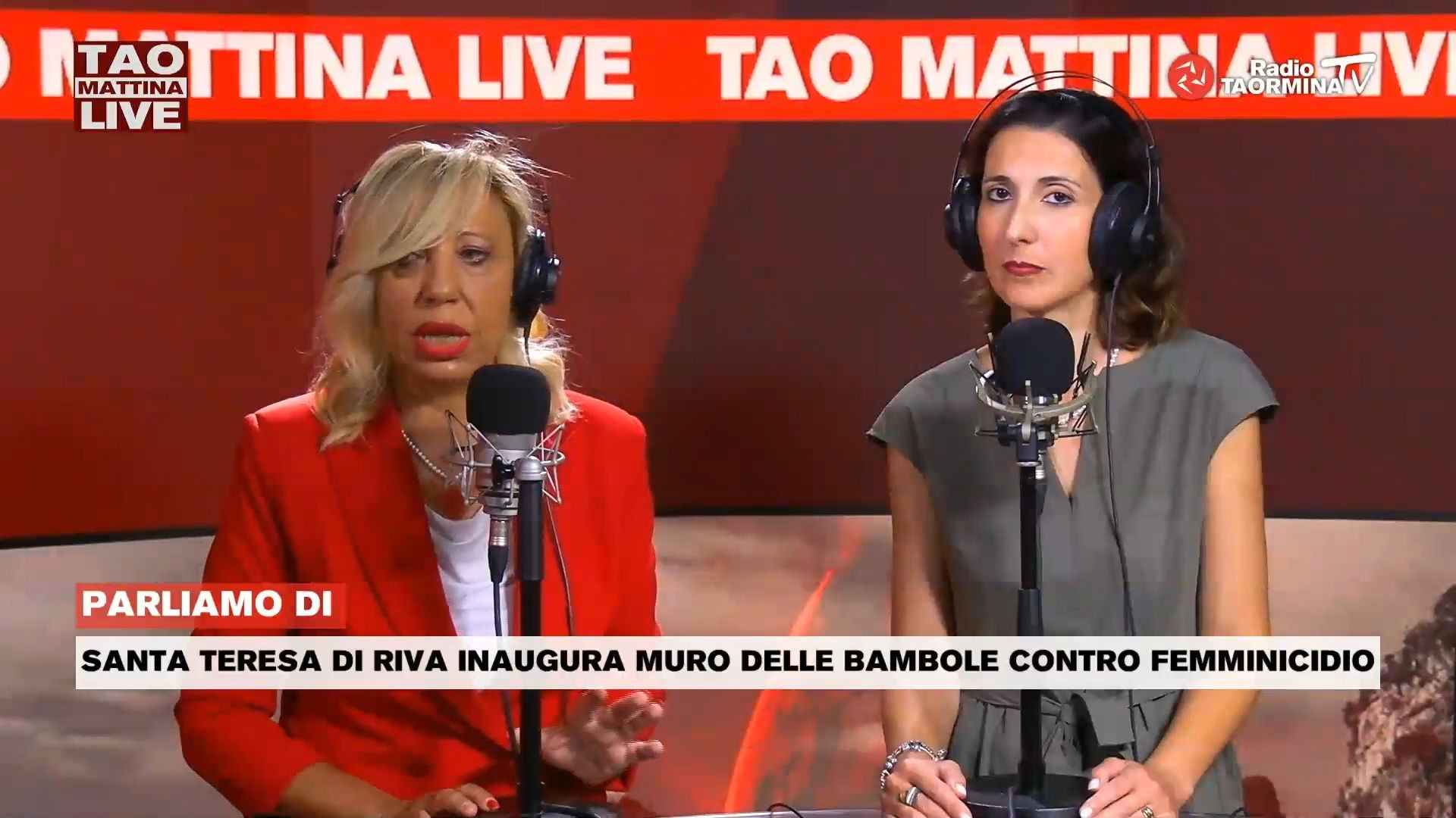 INTERVISTE Annalisa Miano e Cettina La Torre a Radio Taormina Tv, a S. Teresa di Riva un presidio permanente contro il femminicidio