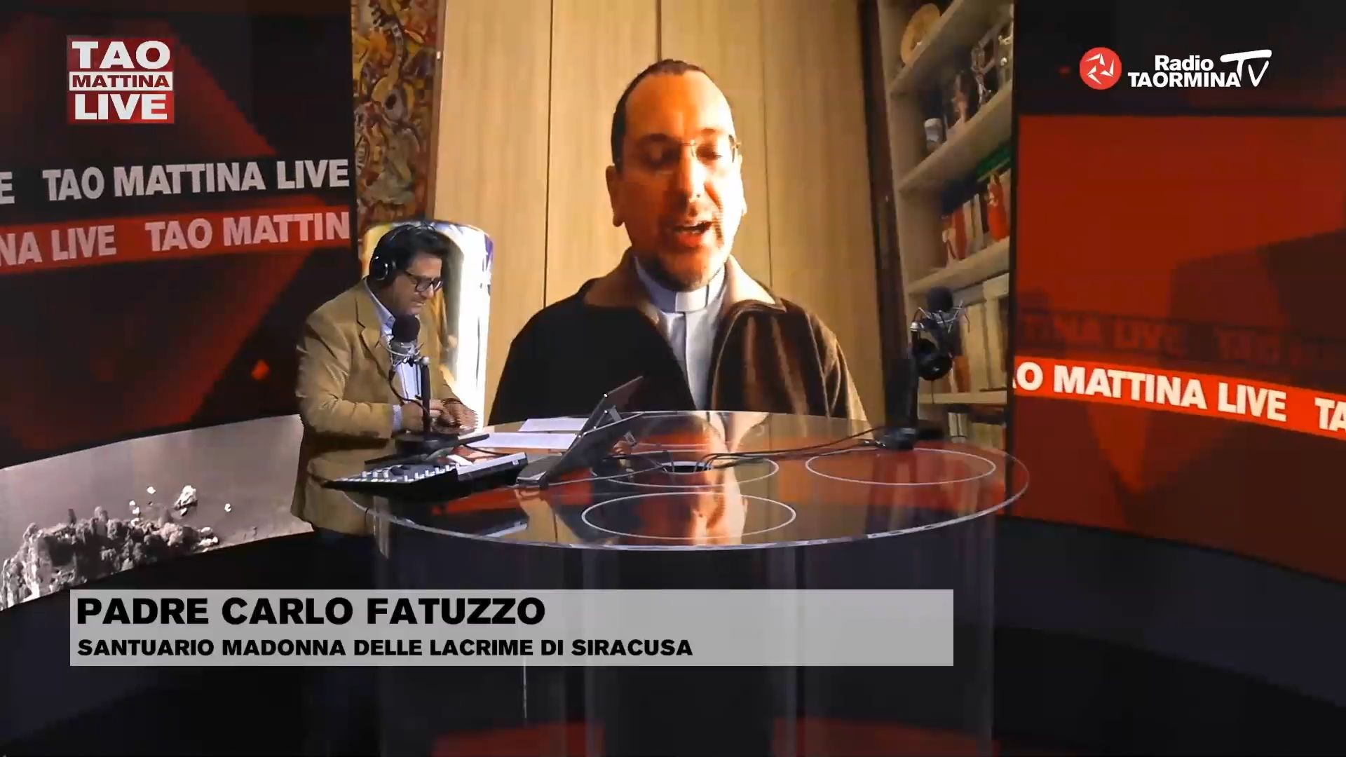 VIDEO Padre Carlo Fatuzzo a Radio Taormina Tv racconta il senso delle lacrime di Maria tra fede e attualità