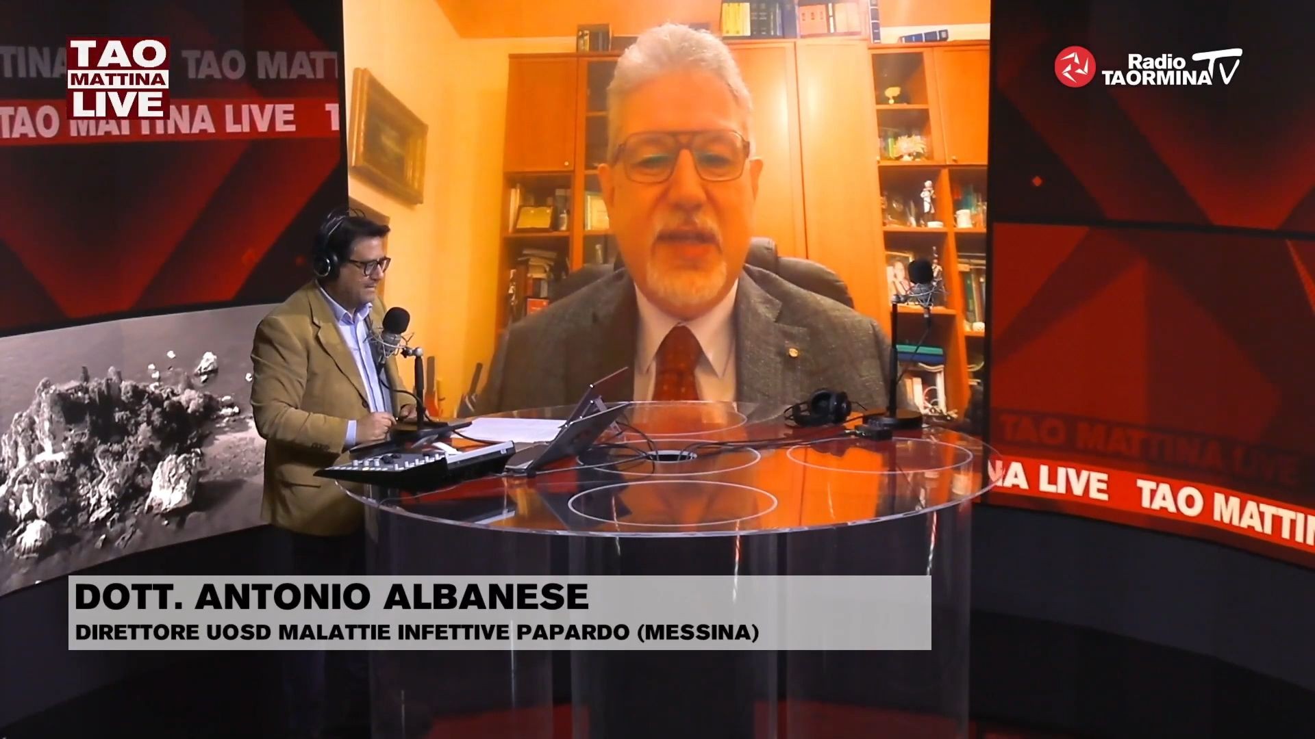 Il dottore Antonio Albanese a TaoMattina Live