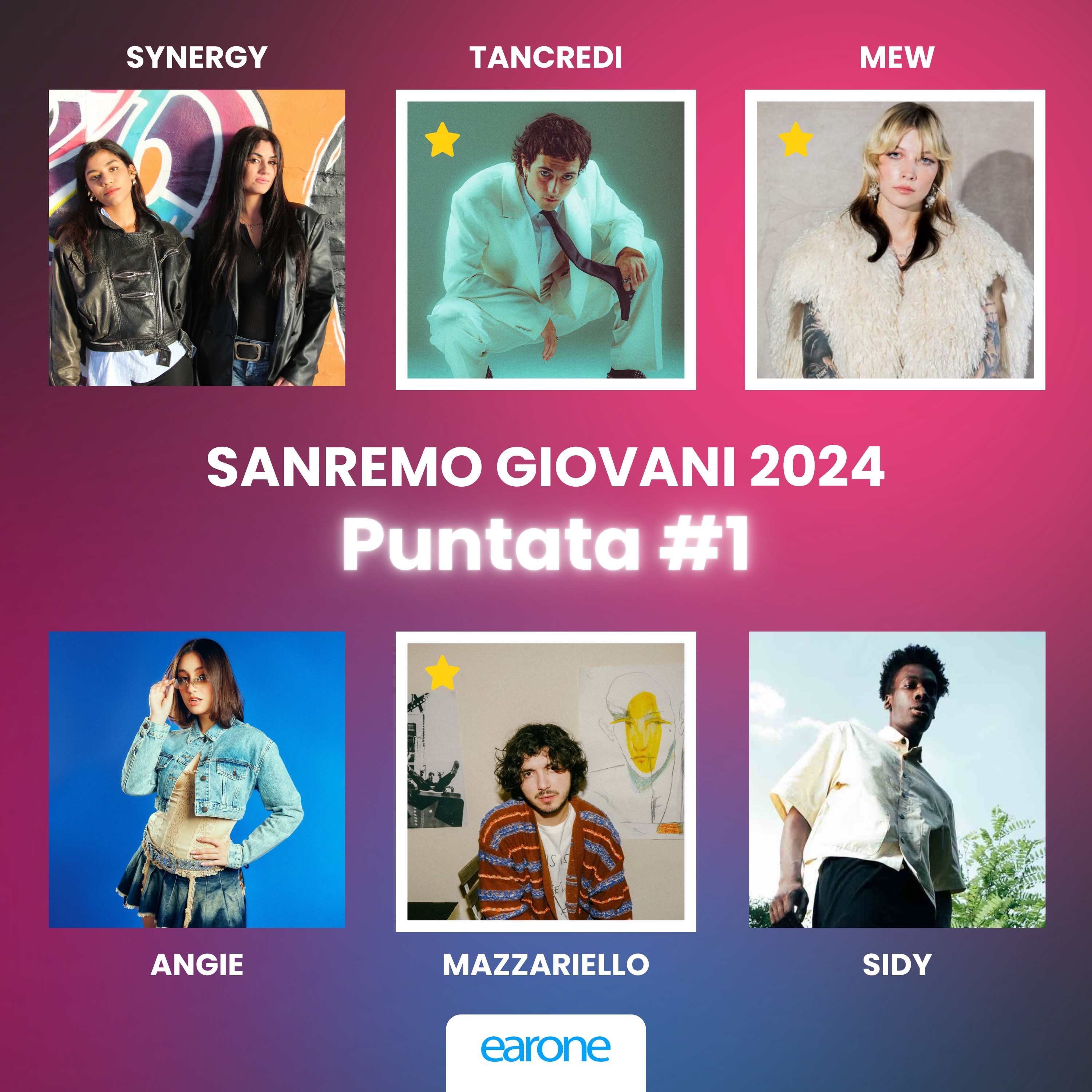 Mazzariello, Mew e Tancredi sono i vincitori della prima puntata di Sanremo Giovani!