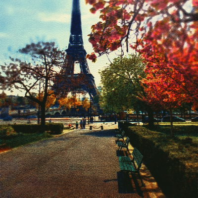 A Parigi sotto la Torre Eiffel